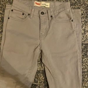 mens gray levi jeans